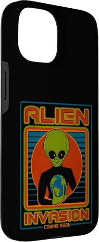 Vista 12 de Funda para iPhone 13 Pro Max Alien Invasion 1984 Tech Noir Distopía