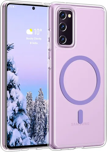 Vista 14 de Rayboen Funda para Samsung Galaxy S20 FE con 2 protectores de pantalla suaves, transparente y antiarañazos, parte trasera de policarbonato duro 1