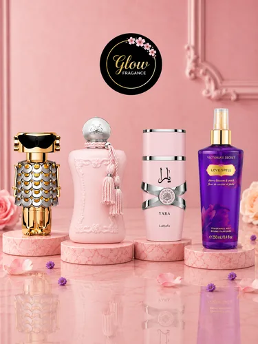 PROMO - 120 DAMA X3 de PERFUMERIA GLOW FRAGANCE