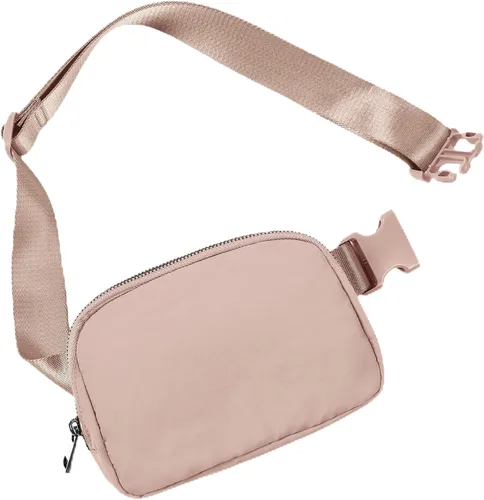 Vista 11 de ODODOS Minicangurera unisex con correa ajustable; pequeña bolsa de la cintura para entrenamiento, correr, viajes y senderismo, DESERT SAGE