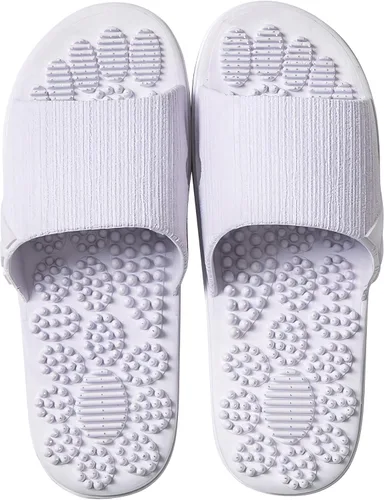 Vista 9 de Acupressure Massage Slippers Therapeutic Reflexology Sandals for Foot Acupoint Massage Shiatsu Arch Pain Relief Non-Slip Massage Shoes for Bath