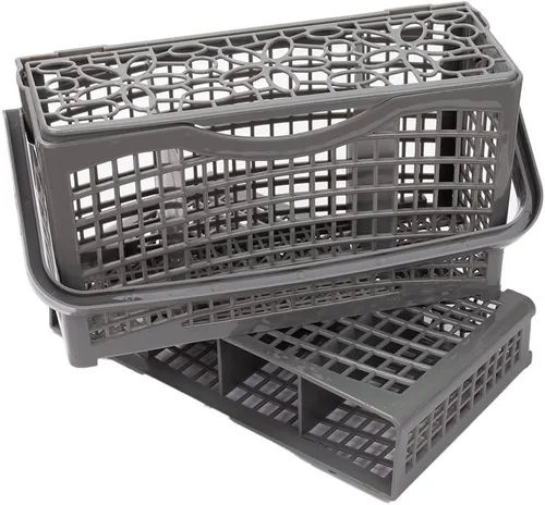 Vista 4 de Cesta de repuesto para cubiertos para lavavajillas, cesta para utensilios y cubiertos, compatible con Bosch, Maytag, Kenmore, Whirlpool, KitchenAid