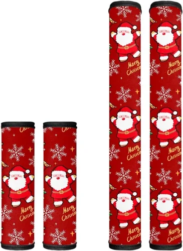 Vista 27 de Juego de 4 fundas para manijas de microondas con diseño de rayas de vaca tribal, azteca, decoración de cocina, antideslizantes, a prueba