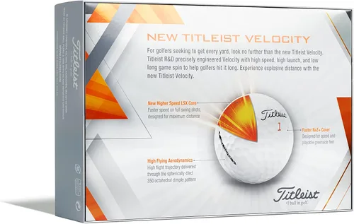 Vista 7 de Pelotas de golf Titleist Velocity Blanco