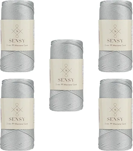 Vista 26 de Sensy Premium 2mm 229.5 metros de cuerda de poliéster 100% cordón de polipropileno Cordón de macramé 2mm Cordón para bolso de crochet Hilo