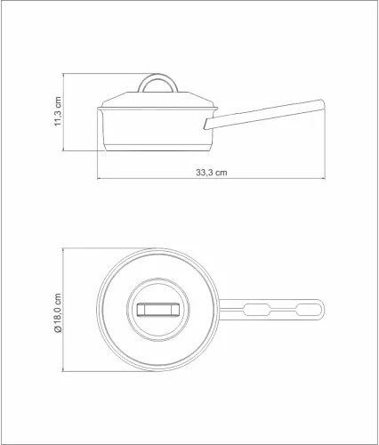 Vista 5 de Tramontina 62501/160 Solar, olla de una sola manija, 6.3 pulgadas (6.3 in), acero inoxidable 18-10, compatible con inducción, respeto por el día
