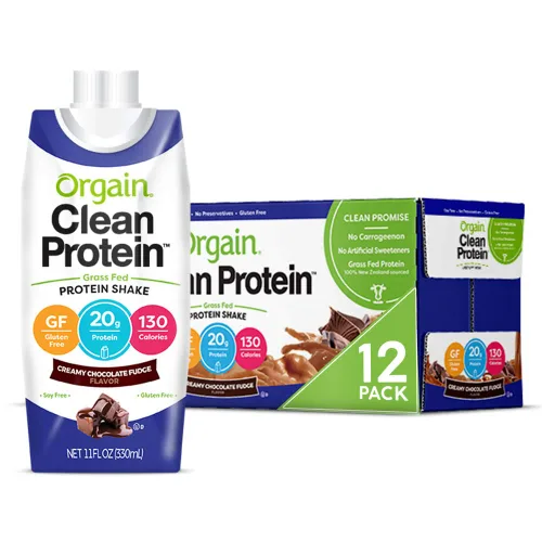 Vista 5 de Orgain Batidos de proteínas orgánicos y limpios, chocolate cremoso (paquete de 12)