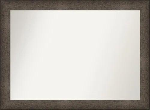 Vista 345 de Amanti Art Espejo de pared personalizado no biselado (25 x 25 pulgadas), marco de bronce acentuado, varios tamaños personalizados, espejo de baño