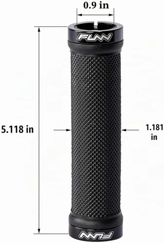 Vista 3 de Funn Empuñaduras de manillar de bicicleta de montaña Combat con abrazadera de doble bloqueo, empuñaduras fáciles de ajustar y duraderas con diámetro