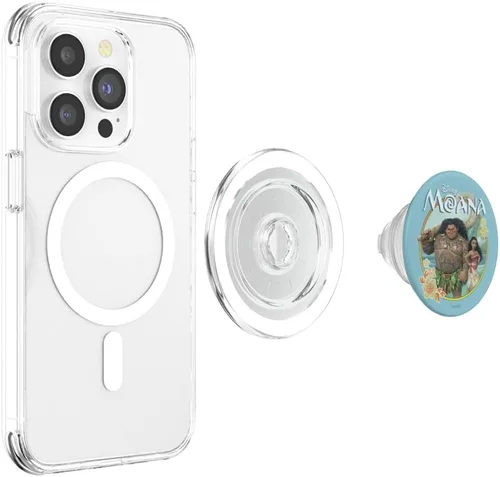 Vista 4 de Disney Moana Maui y Moana Circle Retrato PopSockets MagSafe PopGrip para iPhone