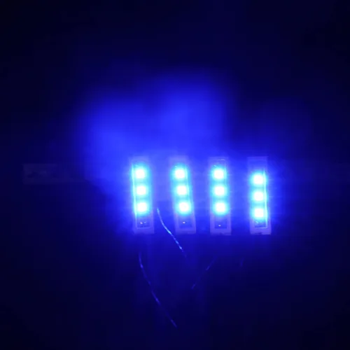 Vista 2 de BrickBling 1 paquete de luces LED azules 4 en 1, luz LED alimentada por USB, compatible con ladrillos Lego