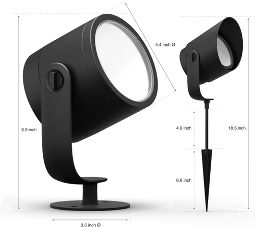 Vista 7 de Philips Hue 1746230V7 - Ambiance Lily XL blanco y de color. Extensión de luz inteligente para exteriores (se requiere Hue Hub), 1 foco + kit