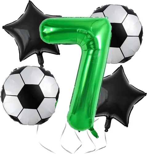Vista 15 de Globos de fútbol para 2º cumpleaños, suministros para fiesta de cumpleaños de fútbol, Copa del Mundo, Deportes de fútbol, decoraciones de fiesta