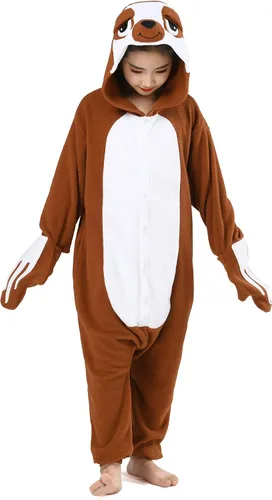 Vista 5 de CANASOUR - Pijama tipo mameluco para niñas y niños, unisex, de anime y de una pieza, para Halloween, Navidad, fiesta de disfraces y Cosplay, talla 4T