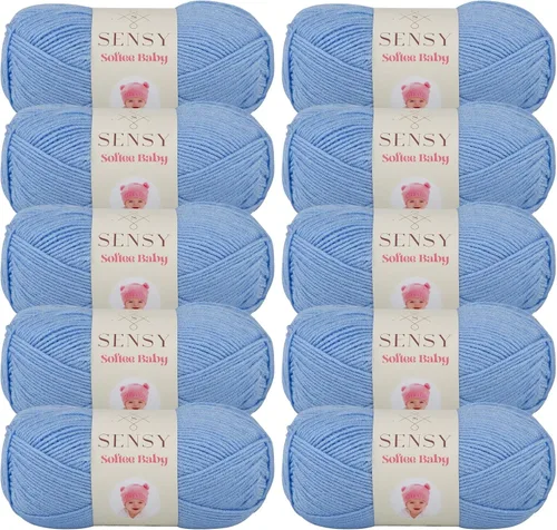 Vista 78 de Sensy Softee Hilo para Bebé, 3.5 oz, 275 yardas, Gauge 3 Light (Almendra)