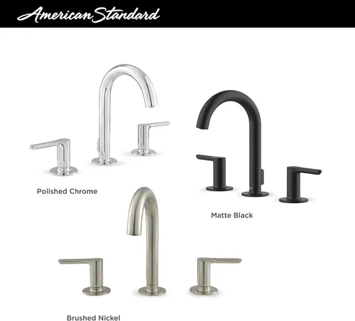 Vista 3 de American Standard 7105801.295 Studio S - Grifo de baño amplio con manijas de palanca, níquel cepillado