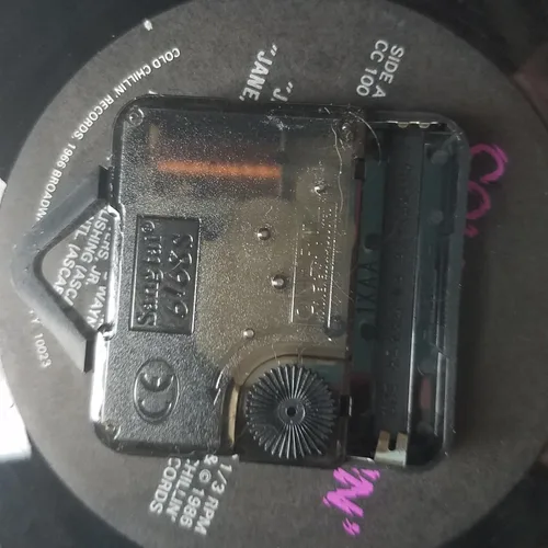 Vista 2 de Reloj de disco de vinilo - Puertas inspiradas