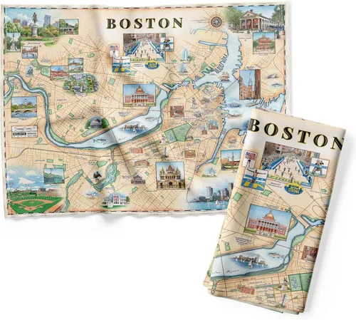 Vista 19 de Xplorer Maps 1000 Islands Map - Toalla decorativa de harina para cocina, 100% algodón, 18 x 24 pulgadas