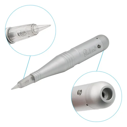 Vista 5 de Pinkiou - Máquina de tatuaje permanente para cejas con agujas