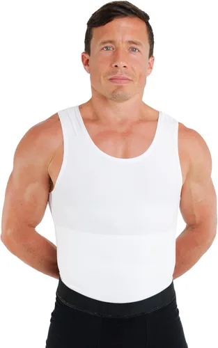 Vista 15 de Esteem Apparel Max - Camiseta de compresión para hombre para el pecho y el cuerpo, moldeadora de vientre, camiseta sin mangas para hombre