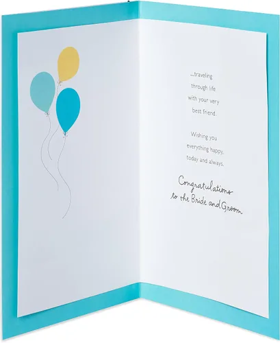 Vista 2 de American Greetings tarjeta de aniversario de matrimonio con cinta, Everyday Moments Wedding
