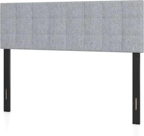 Vista 28 de GIANTEX - Cabecera con estación de carga, tamaño Queen/Matrimonial, tapizada con botones y 2 salidas de CA, puerto USB y tipo C, patas de madera