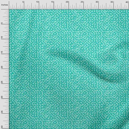 Vista 4 de oneOone Bloque de tela de algodón flexible verde aguamarina para proyectos de manualidades, impresiones de tela por yarda, 40 pulgadas de ancho, DK