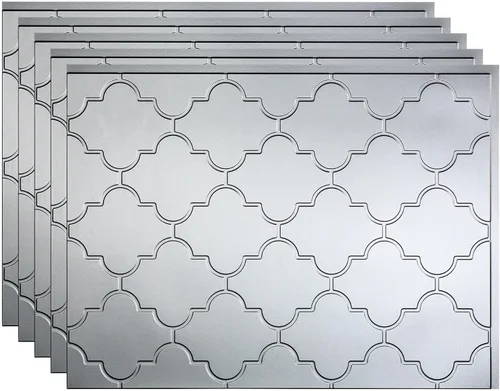 Vista 24 de FASÄDE Mónaco - Panel decorativo de vinilo para salpicaduras de 18 x 24 pulgadas en acero galvanizado (paquete de 5)