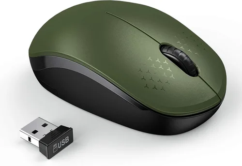 Vista 22 de Seenda - Ratón inalámbrico de 2.4G, con nanoreceptor USB, clic silencioso para computadora, portátil, PC, tableta, Mac - Negro