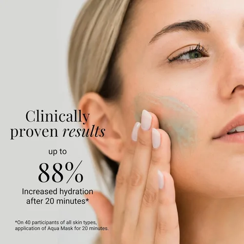 Vista 5 de G.M. COLLIN Aqua Mask Mascarilla facial hidratante con textura de gelatina hidratante Suaviza y restaura visiblemente la flexibilidad
