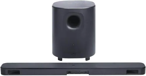 Vista 5 de JBL BAR500M2KIT1 Barra de sonido de 5.1 canales con subwoofer inalámbrico Dolby Audio Sonido envolvente Bluetooth HDMI ARC Streaming