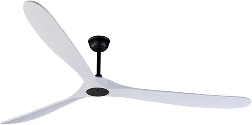 Vista 12 de Bigzone - Ventilador de techo negro para interiores y exteriores de 52 pulgadas sin luces con control remoto, motor DC eficiente energéticamente