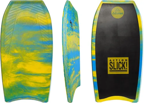 Vista 14 de ATUNAS Tablas de cuerpo, 33 a 43 pulgadas, bodyboard para playa con correa de muñeca, espuma sólida de PE/EVA impermeable de celda cerrada, surf