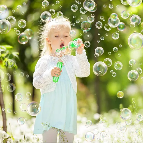 Vista 7 de JOYYPOP Juego de 24 mini varitas de burbujas de 4 colores para niños, regalos de fiesta de burbujas, regalos de verano para niños y niñas, fiesta