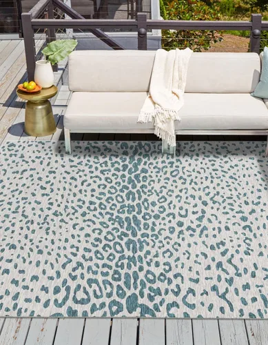 Vista 15 de Unique Loom Outdoor Safari Collection Alfombra de área - Samburu (2' 2" x 3' 1" Rectángulo, Natural/Marrón Claro)
