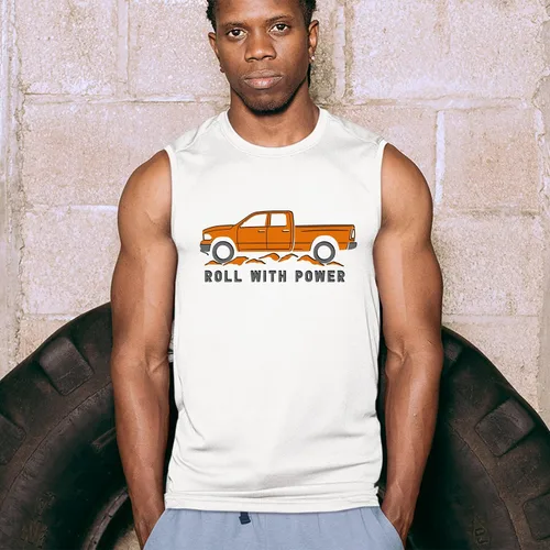 Vista 23 de Tee Hunt Camisetas gráficas y camisetas sin mangas para hombre Roll with Power Pickup Truck