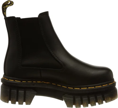 Vista 6 de Dr. Marents Audrick - Botas Chelsea con plataforma para mujer, color negro Nappa Lux
