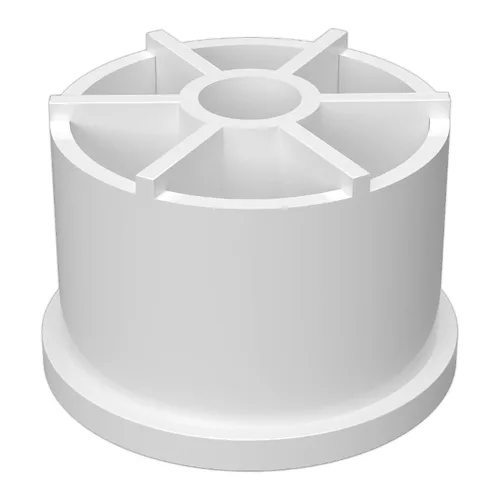 Vista 4 de FORMUFIT Adaptador de montaje de PVC con ruedas de 1-1/4 pulgadas, grado de muebles, blanco, fabricado en Estados Unidos, resistente a los rayos UV