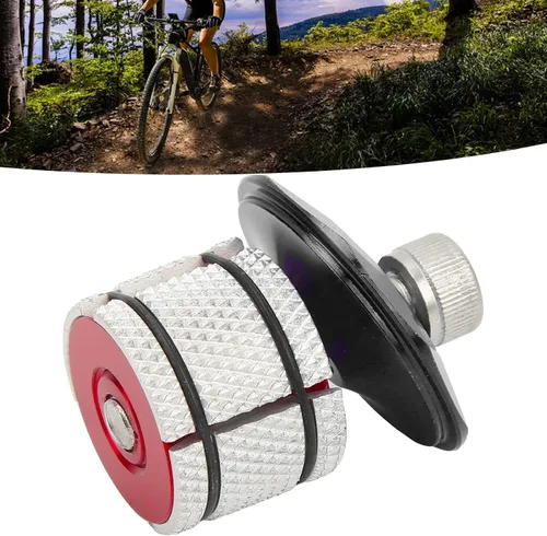 Vista 4 de Parte superior de auriculares para bicicleta, aleación de aluminio ligera, de alta resistencia, reutilizable, resistente, expansor, enchufe