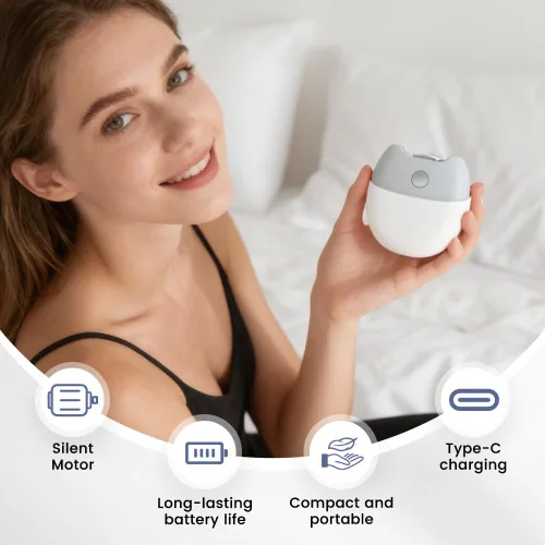 Vista 4 de Cortaúñas eléctrico multifuncional, cortaúñas eléctrico 2026, recortador automático de uñas con luz, 2 velocidades, cortaúñas eléctrico silencioso