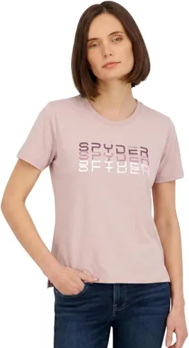 Vista 6 de Spyder Camiseta de manga corta con estampado de diamantes de imitación para mujer Negro