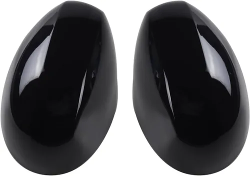 Vista 31 de Cubierta de espejo retrovisor lateral compatible con Mini Cooper R50-R53 DC01 Black Jack ABS - Tapa de espejo exterior adhesiva para Gen 1 R50 R53