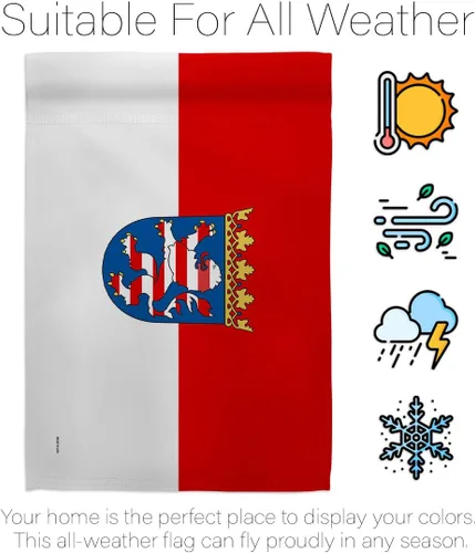 Vista 6 de Americana Home & Garden Hesse - Bandera de la casa regional, Alemania, Estados de Europa Central, territorio de Europa Central, Historia, País