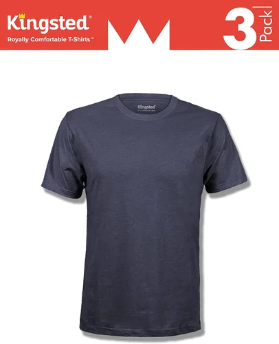 Vista 3 de Kingsted - Paquete de camisetas para hombre, cómodas, suaves, premium, ajuste clásico