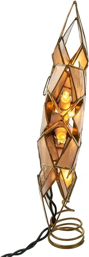 Vista 5 de Estrella Kurt Adler para árbol de Navidad con 10 luces transparentes y 1 foco de repuesto.