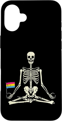 Vista 23 de Skeleton Yoga Pansexual Flag Yogi Asana Pan Pride LGBT Gift Case for iPhone 17