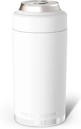 Vista 73 de Frost Buddy Enfriador de latas universal, aislante de latas de acero Blanco (Allwhite)