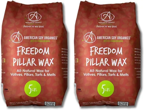 Vista 10 de American Soy Organics Freedom - Perlas de cera de soja, 1 libra Paraffin-Free, Natural Candle Making Supplies, Microwavable Beads, DIY Candle