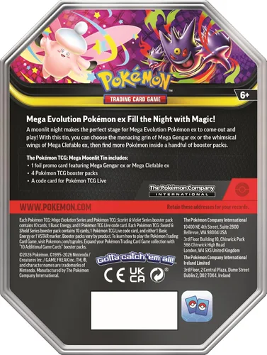 Vista 2 de Pokémon TCG: Lata Mega Moonlit