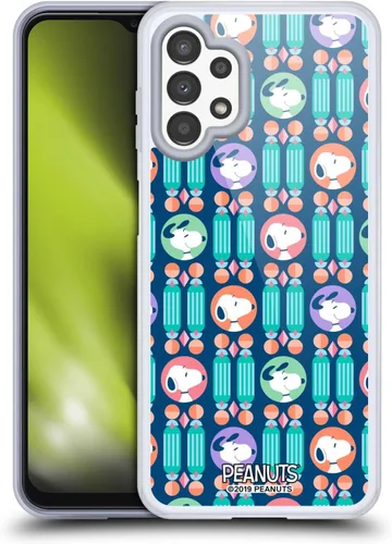 Vista 31 de Head Case Designs Snoopy Deco Dreams - Funda de gel con licencia oficial de Peanuts Blue Pattern [protección de grado militar] compatible con Google